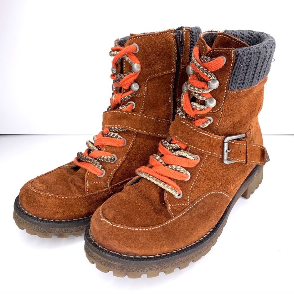 Bos & Co Rust Grey Waterproof Suede Colony Boots